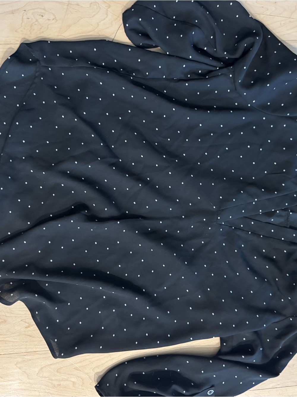 Lush Black Polka Dot womans Shirt